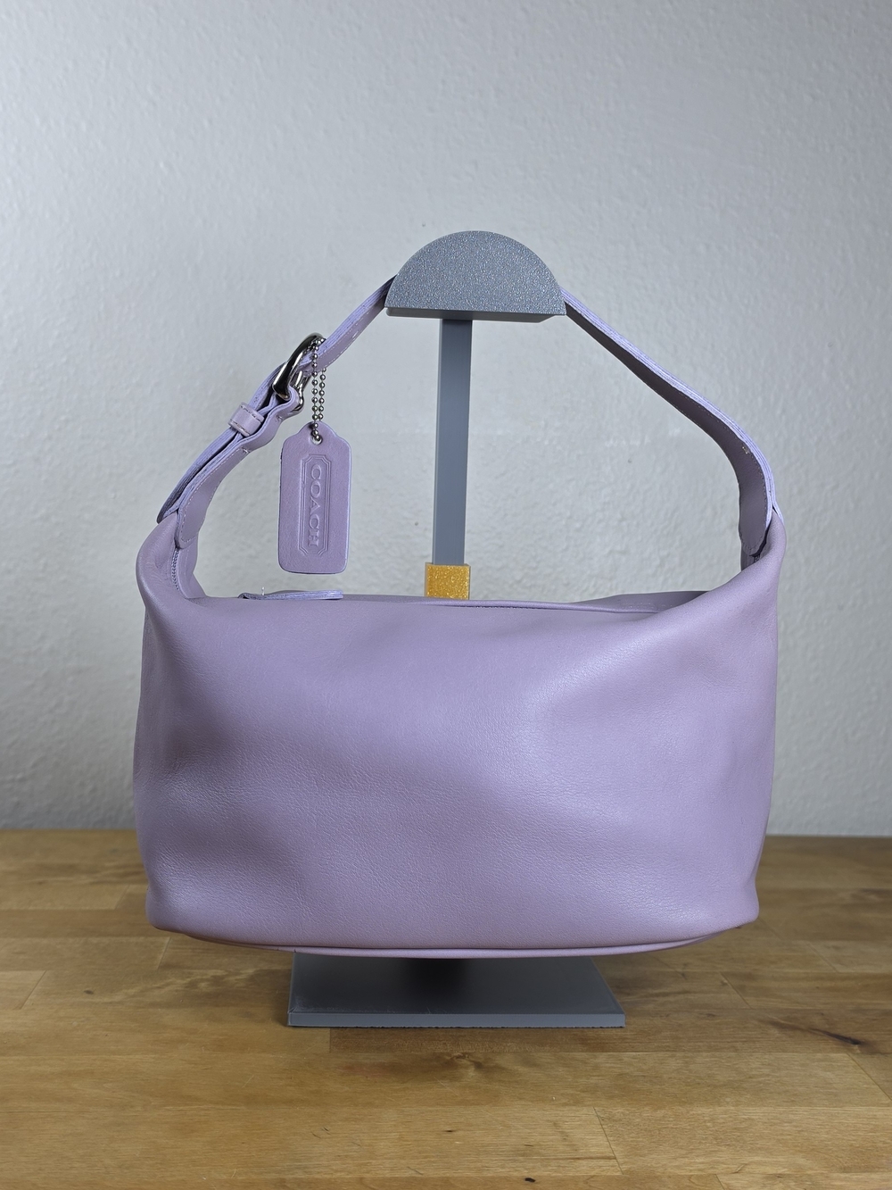 Vintage 1998 Coach 4145 Soho Mini Hobo Lavender Lilac Leather USA Rare 90s